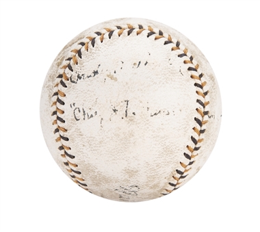 Christy Mathewson & Chief Meyers Signed Spalding ONL Baseball (JSA)